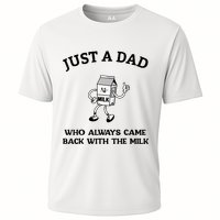 Just A Dad Who Always Came Back With The Milk FatherS Day Performance Shirt