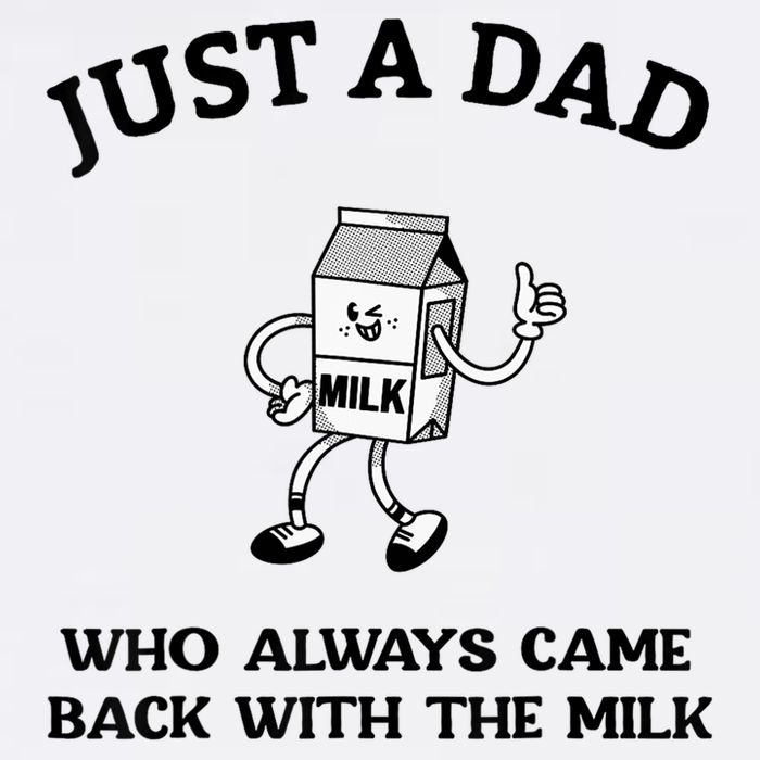 Just A Dad Who Always Came Back With The Milk FatherS Day Youth Performance Sprint T-Shirt