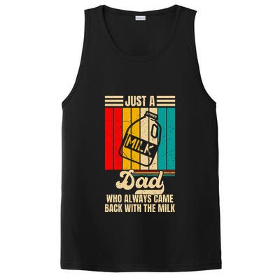 Just A Dad Who Always Came Back With The Milk PosiCharge Competitor Tank