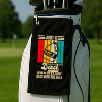 Just A Dad Who Always Came Back With The Milk Golf Towel