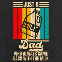 Just A Dad Who Always Came Back With The Milk Golf Towel