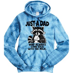 Just A Dad Who Always Came Back With The Milk Funny Dad Joke Tie Dye Hoodie