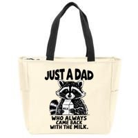 Just A Dad Who Always Came Back With The Milk Funny Dad Joke Zip Tote Bag