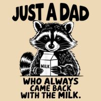 Just A Dad Who Always Came Back With The Milk Funny Dad Joke Zip Tote Bag
