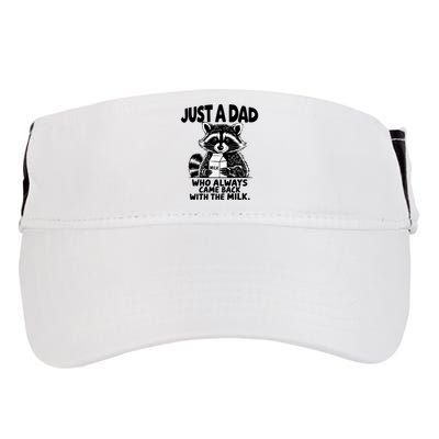 Just A Dad Who Always Came Back With The Milk Funny Dad Joke Adult Drive Performance Visor