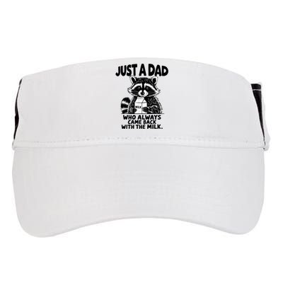 Just A Dad Who Always Came Back With The Milk Funny Dad Joke Adult Drive Performance Visor