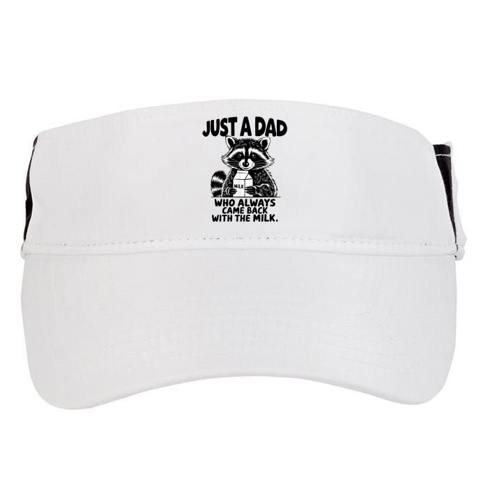 Just A Dad Who Always Came Back With The Milk Funny Dad Joke Adult Drive Performance Visor