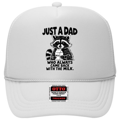 Just A Dad Who Always Came Back With The Milk Funny Dad Joke Trucker Hat