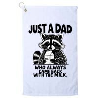 Just A Dad Who Always Came Back With The Milk Funny Dad Joke Golf Towel