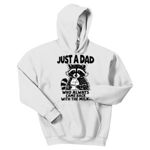 Just A Dad Who Always Came Back With The Milk Funny Dad Joke Kids Hoodie