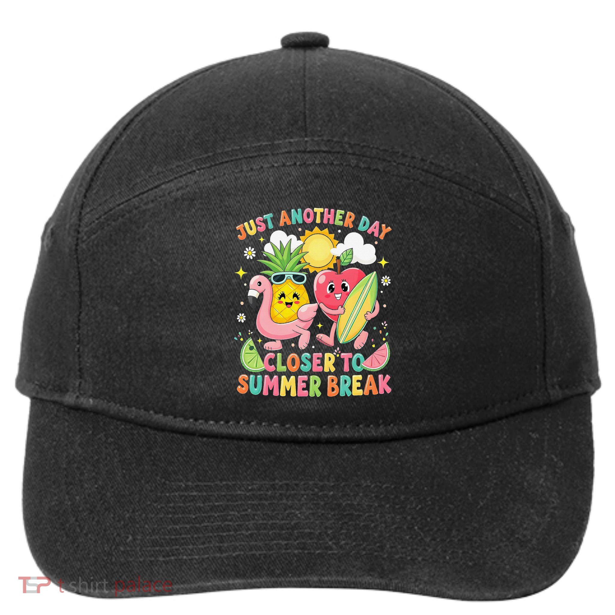 Just Another Day Closer To Summer Break Teacher 7-Panel Snapback Hat