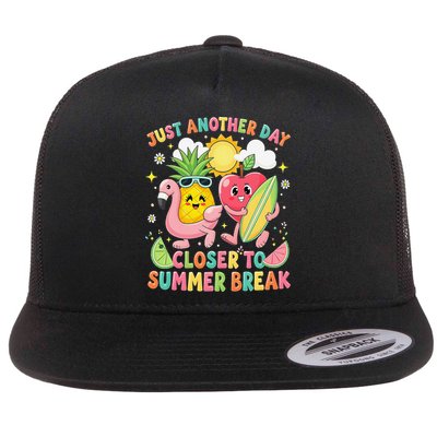 Just Another Day Closer To Summer Break Teacher Flatbill Hat