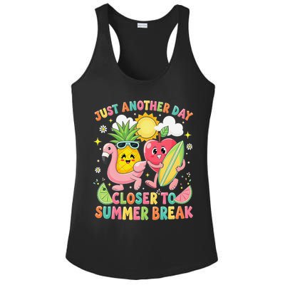 Just Another Day Closer To Summer Break Teacher Ladies PosiCharge Competitor Racerback Tank