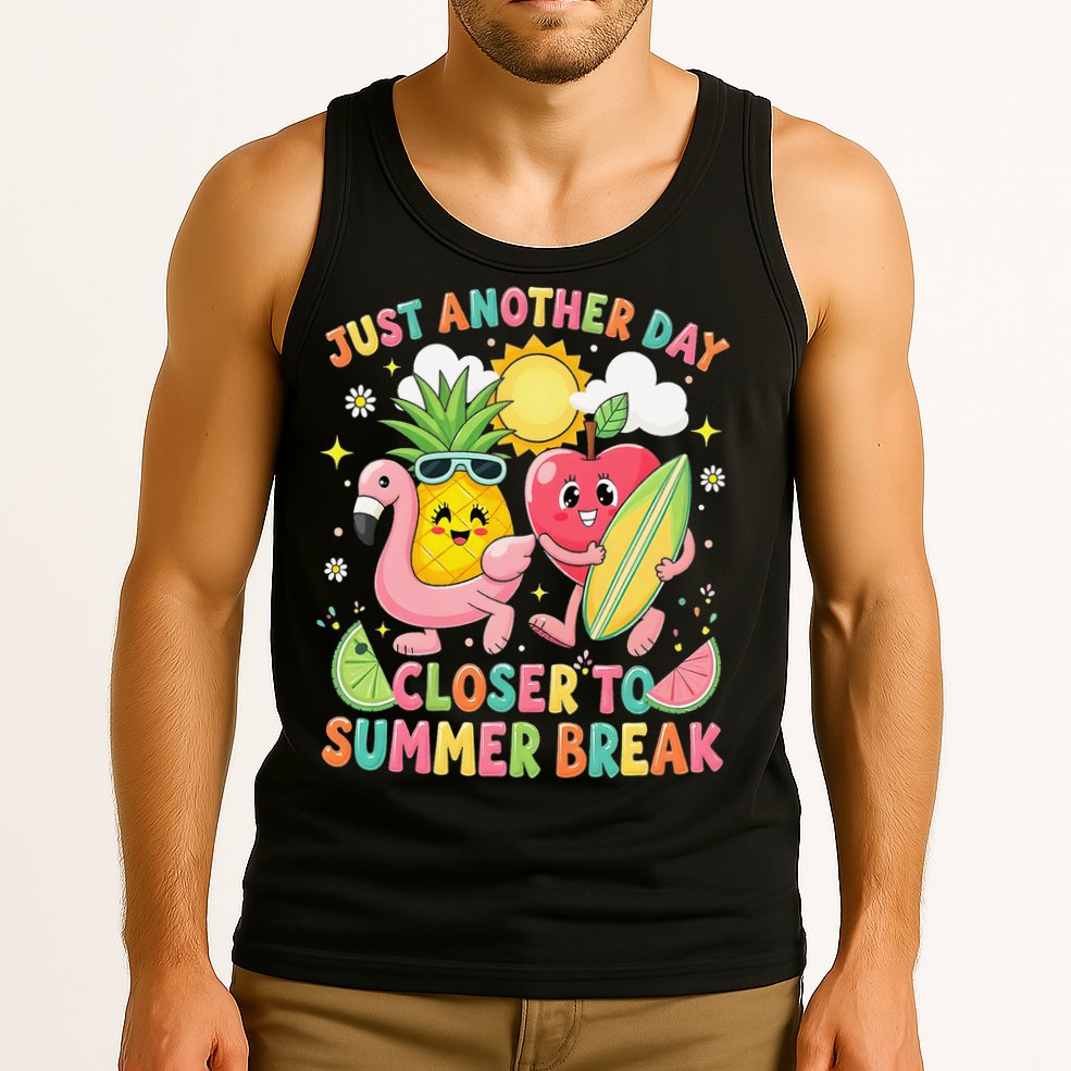 Just Another Day Closer To Summer Break Teacher Tank Top
