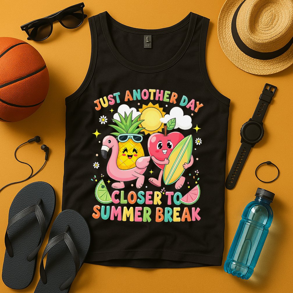 Just Another Day Closer To Summer Break Teacher Tank Top