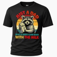 Just A Dad Who Always Came Back With The Milk Fathers Day  Cooling Performance Crew T-Shirt