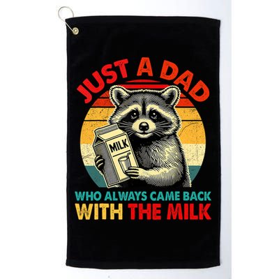 Just A Dad Who Always Came Back With The Milk Fathers Day  Golf Towel