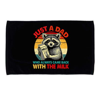 Just A Dad Who Always Came Back With The Milk Fathers Day  Microfiber Hand Towel