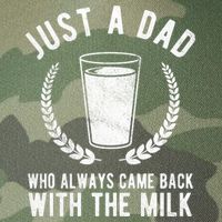 Just A Dad Who Always Came Back With The Milk Legacy Tie Dye Trucker Hat
