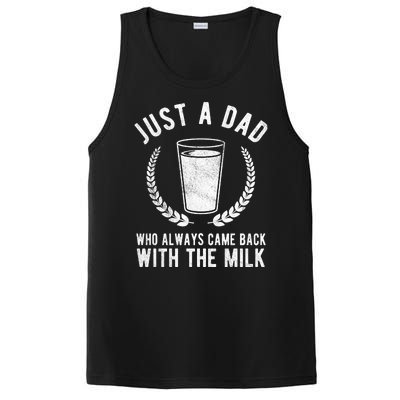 Just A Dad Who Always Came Back With The Milk PosiCharge Competitor Tank