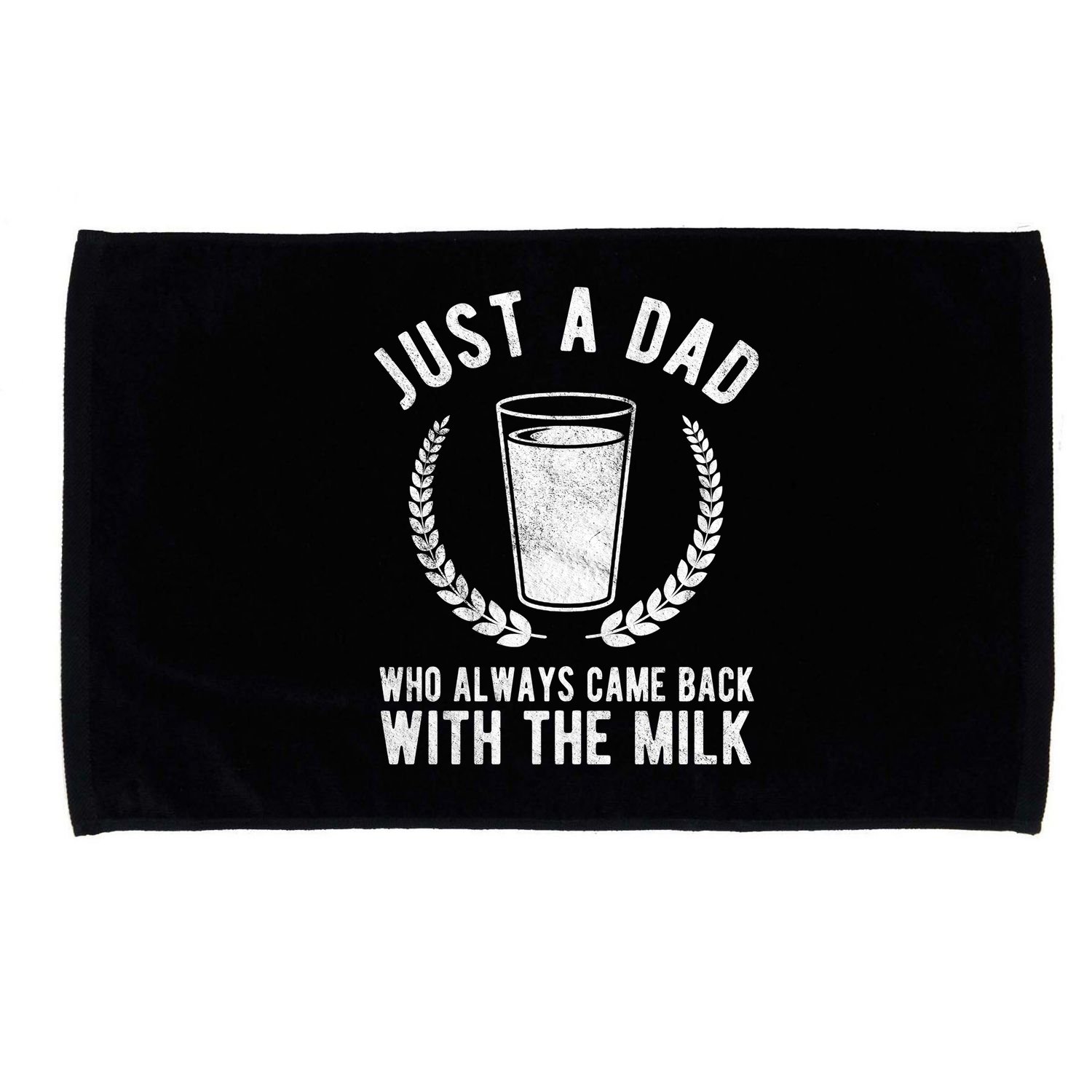Just A Dad Who Always Came Back With The Milk Microfiber Hand Towel