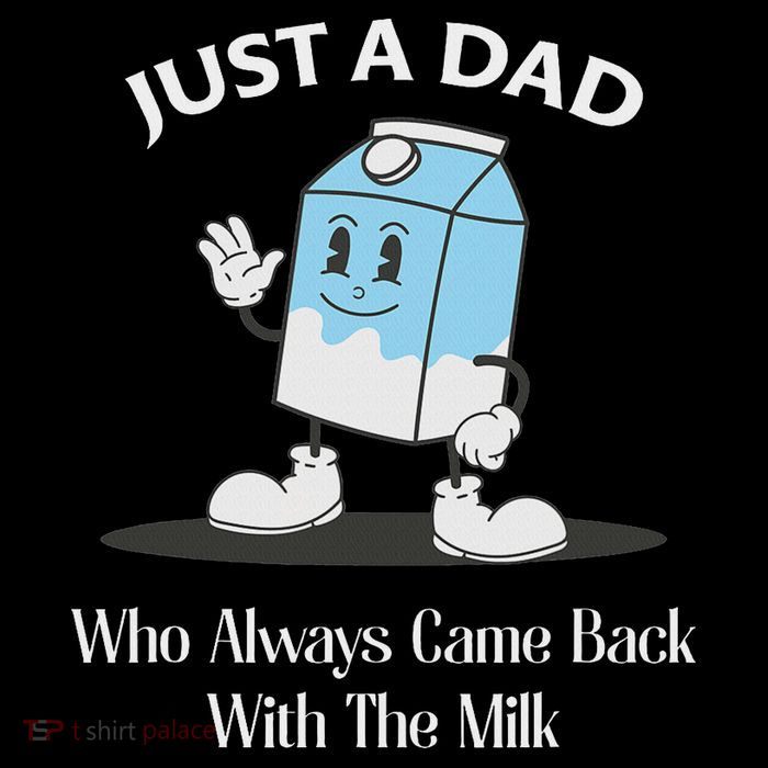 Just A Dad Who Always Came Back With The Milk Youth Performance Sprint T-Shirt