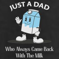 Just A Dad Who Always Came Back With The Milk Microfiber Hand Towel