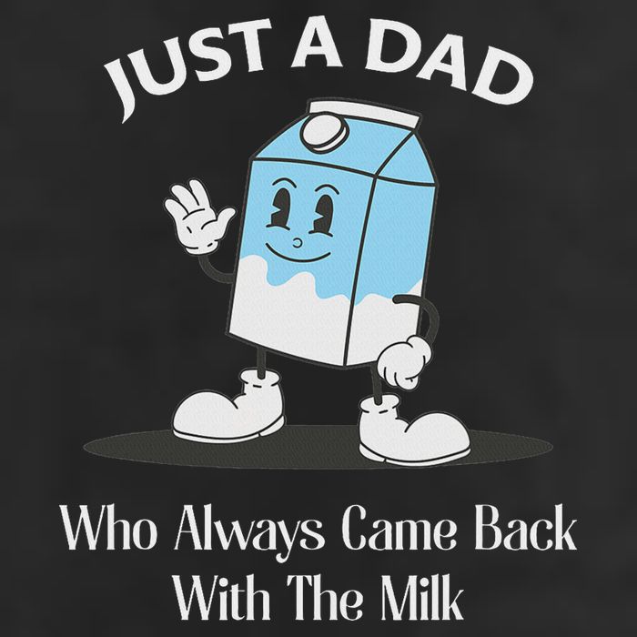 Just A Dad Who Always Came Back With The Milk Microfiber Hand Towel