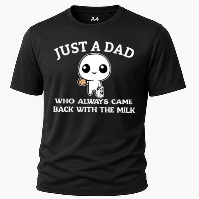Just A Dad Who Always Came Back With The Milk Fathers Day Performance Shirt