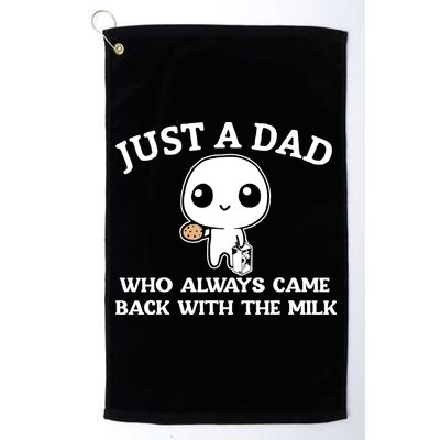 Just A Dad Who Always Came Back With The Milk Fathers Day Golf Towel