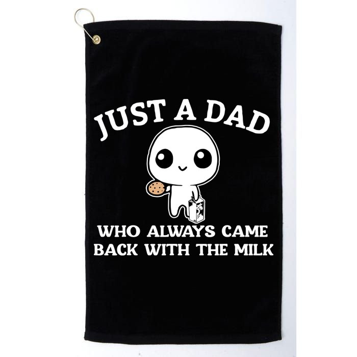 Just A Dad Who Always Came Back With The Milk Fathers Day Golf Towel