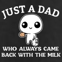 Just A Dad Who Always Came Back With The Milk Fathers Day Golf Towel
