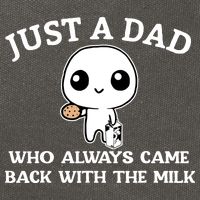 Just A Dad Who Always Came Back With The Milk Fathers Day Cotton Canvas Backpack