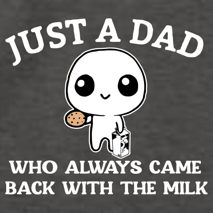 Just A Dad Who Always Came Back With The Milk Fathers Day Vector Backpack
