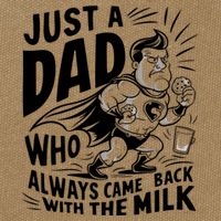 Just A Dad Who Always Came Back With The Milk Fathers Day Cotton Canvas Backpack