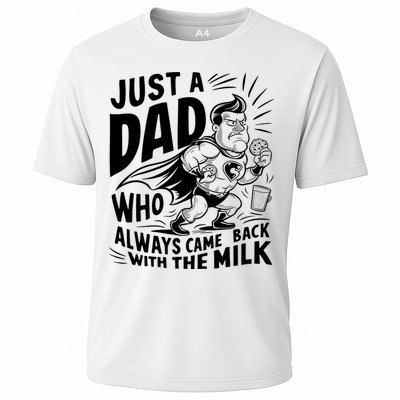 Just A Dad Who Always Came Back With The Milk Fathers Day Performance Shirt