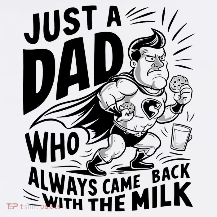 Just A Dad Who Always Came Back With The Milk Fathers Day Sustainable Bucket Hat
