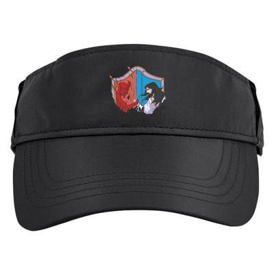 Jesus And Devil Arm Wrestling Adult Drive Performance Visor