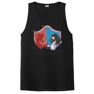 Jesus And Devil Arm Wrestling PosiCharge Competitor Tank