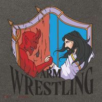 Jesus And Devil Arm Wrestling Cotton Canvas Backpack