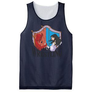 Jesus And Devil Arm Wrestling Mesh Reversible Basketball Jersey Tank