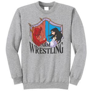 Jesus And Devil Arm Wrestling Sweatshirt