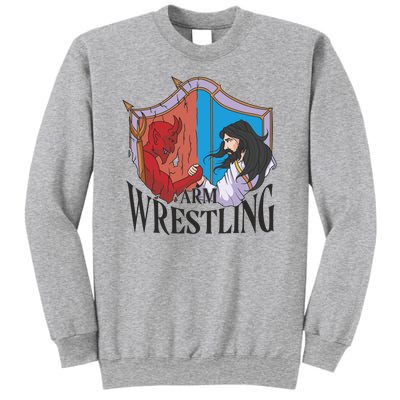 Jesus And Devil Arm Wrestling Sweatshirt