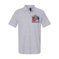 Jesus And Devil Arm Wrestling Softstyle Adult Sport Polo