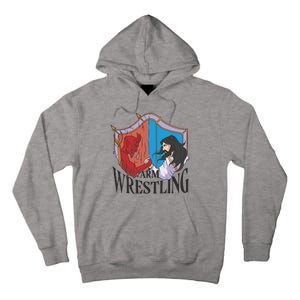 Jesus And Devil Arm Wrestling Tall Hoodie