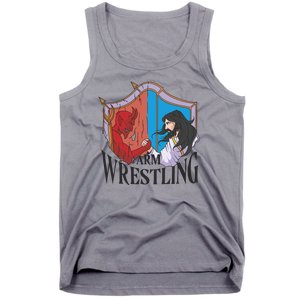 Jesus And Devil Arm Wrestling Tank Top