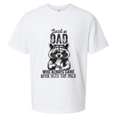 Just A Dad Who Always Came Back With The Milk Sueded Cloud Jersey T-Shirt