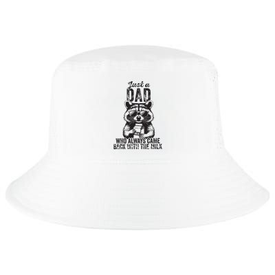 Just A Dad Who Always Came Back With The Milk Cool Comfort Performance Bucket Hat