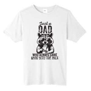 Just A Dad Who Always Came Back With The Milk Tall Fusion ChromaSoft Performance T-Shirt