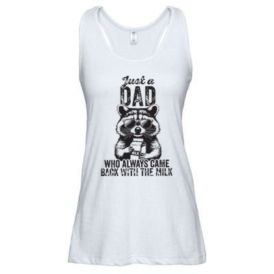 Just A Dad Who Always Came Back With The Milk Ladies Essential Flowy Tank